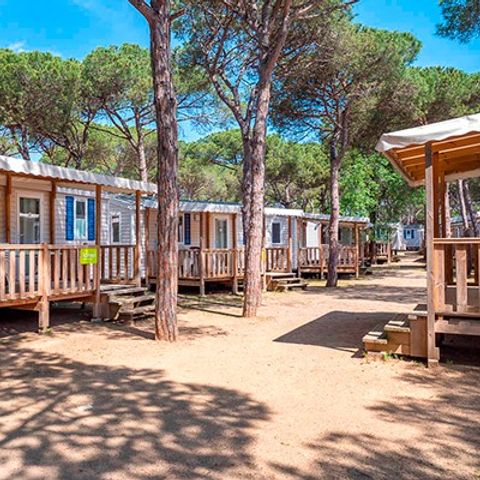 Mobilheim 4 Personen - Comfort XL | 2 Zi. | 4 Pers. | Erhöhte Terrasse | Klim.