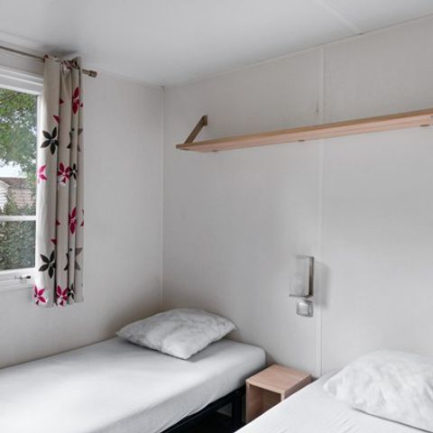 Mobilheim 6 Personen - Classic | 3 Schlafz. | 6 Pers. | Erhöhte Terrasse | Klima.