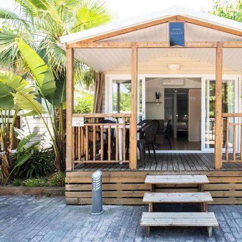 Bungalow 5 Personen - 3-Zimmer-Bungalow 4/5 Personen mit Klimaanlage + TV (4 Erwachsene + 1 Baby - 2 Jahre)
