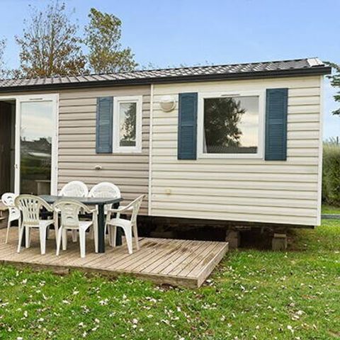 Mobilheim 4 Personen - Comfort | 2 Schlafz. | 4 Pers. | Einfache Terrasse | Klimaanlage