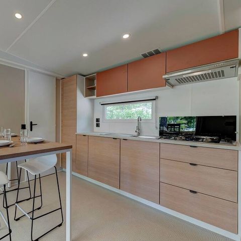 Mobilheim 6 Personen - Comfort | 3 Zi. | 6 Pers. | Terrasse Lounge | Clim.