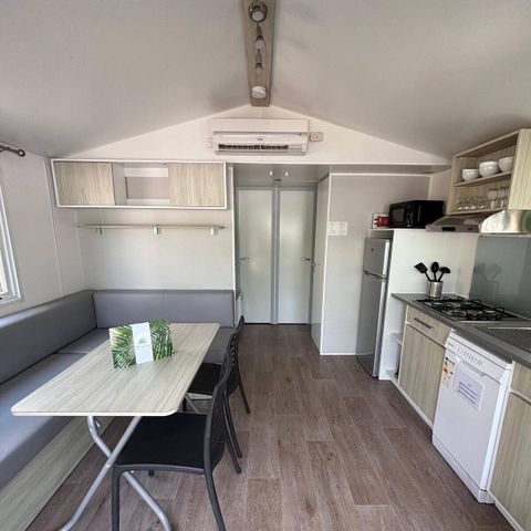Mobilheim 4 Personen - Premium | 2 Schlafz. | 4 Pers. | Einzelne Terrasse | Klimaanlage