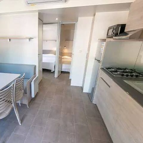 Mobilheim 4 Personen - Premium | 2 Schlafz. | 4 Pers. | Einzelne Terrasse | Klimaanlage
