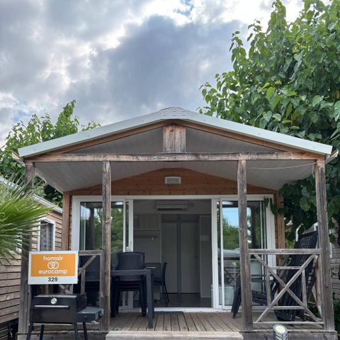 Mobilheim 4 Personen - Premium | 2 Schlafz. | 4 Pers. | Einzelne Terrasse | Klimaanlage
