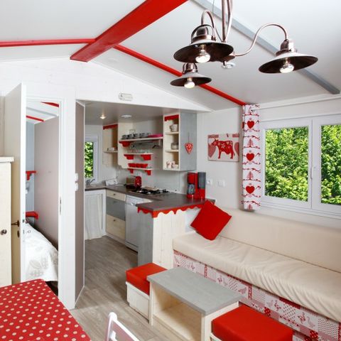 Mobilheim 5 Personen - Cabane du Jura 35 m² - klimatisiert 5 pers.