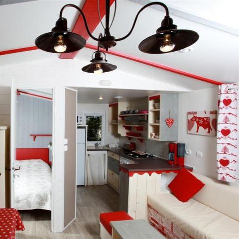 Mobilheim 5 Personen - Cabane du Jura 35 m² - klimatisiert 5 pers.