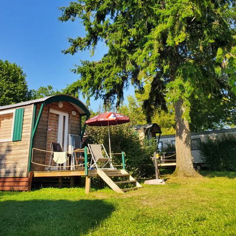 AUßERGEWÖHNLICHE UNTERKUNFT 4 Personen - Ciela Wohnwagen - 1 Schlafzimmer - Badezimmer