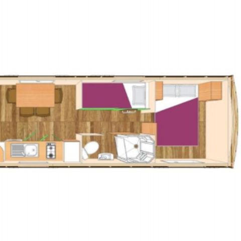 Tiny house 4 personen - Ciela Wohnwagen - 1 Schlafzimmer - Badezimmer