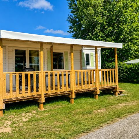Mobilheim 4 Personen - Mobilheim Confort+ 2 Zimmer. - Überdachte Terrasse - 30 m2