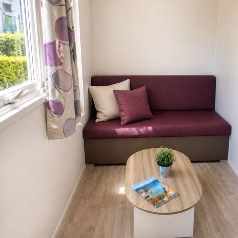 Mobilheim 2 Personen - Privilège 1 Zimmer. - Nicht überdachte Terrasse - 21 m2