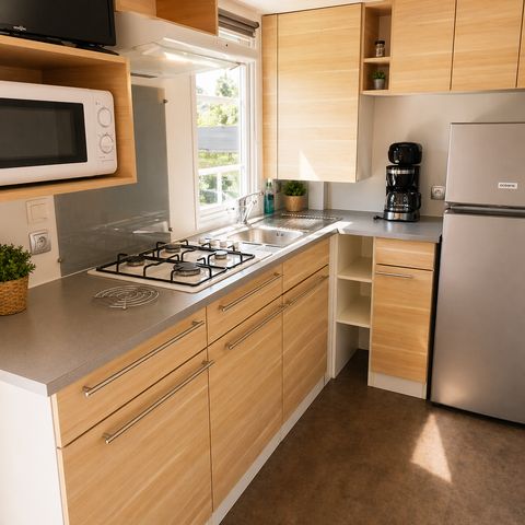 Mobilheim 4 Personen - Premium 2 ch. - Überdachte Terrasse - 30 m2
