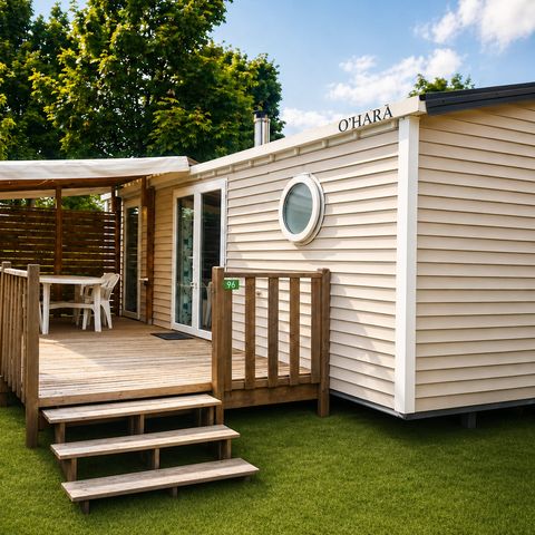 Mobilheim 4 Personen - Premium 2 ch. - Überdachte Terrasse - 30 m2