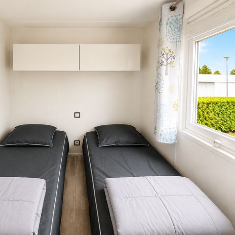 Mobilheim 6 Personen - Premium 3 zimmer. - Überdachte Terrasse - 35 m2