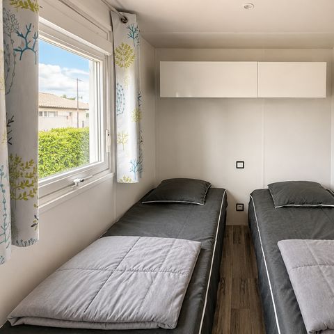 Mobilheim 6 Personen - Premium 3 zimmer. - Überdachte Terrasse - 35 m2