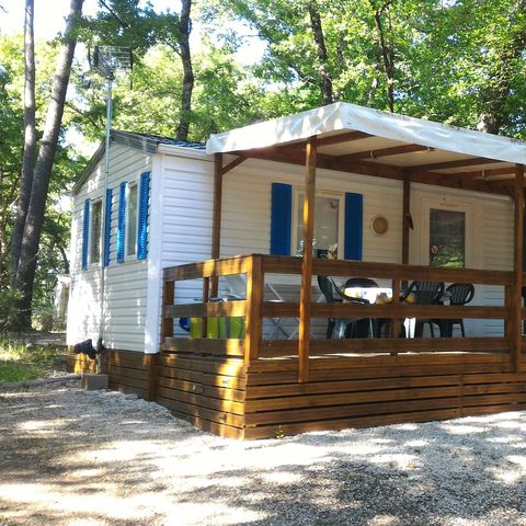 Mobilheim 6 Personen - Résidence La Futaie 32m2 3 Zimmer Geschirrspüler + Überdachte Terrasse + Fernseher