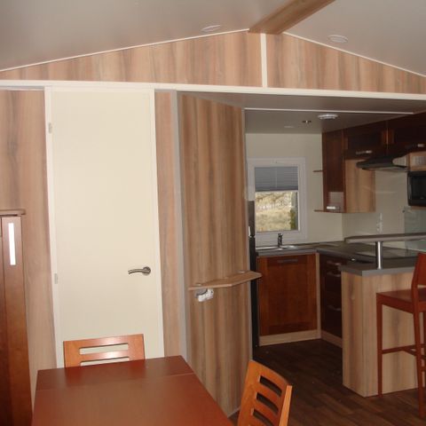 Mobilheim 4 Personen - Residence SUMBA 40m2 Paradiso Überdachte Terrasse Fernseher Geschirrspülmaschine Waschmaschine