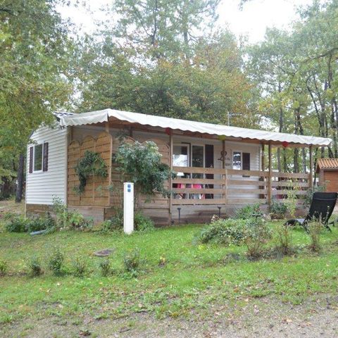 Mobilheim 4 Personen - Résidence Les Roses 32m2 Überdachte Terrasse + Fernseher + Sommerküche