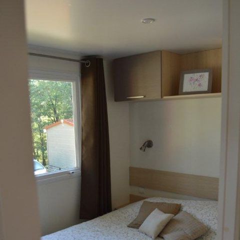 Mobilheim 4 Personen - Résidence Les Roses 32m2 Überdachte Terrasse + Fernseher + Sommerküche