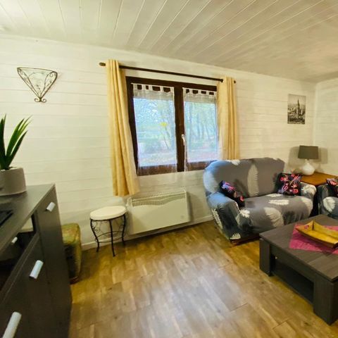 Chalet 6 Personen - Chalet IRIS 45m² mit Fernseher + Geschirrspüler + überdachte Terrasse