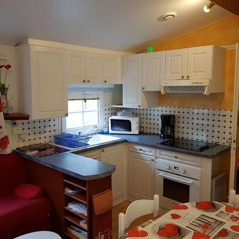 Mobilheim 4 Personen - Residenz Rubis Rouge + Klimaanlage + Geschirrspüler + Überdachte Terrasse