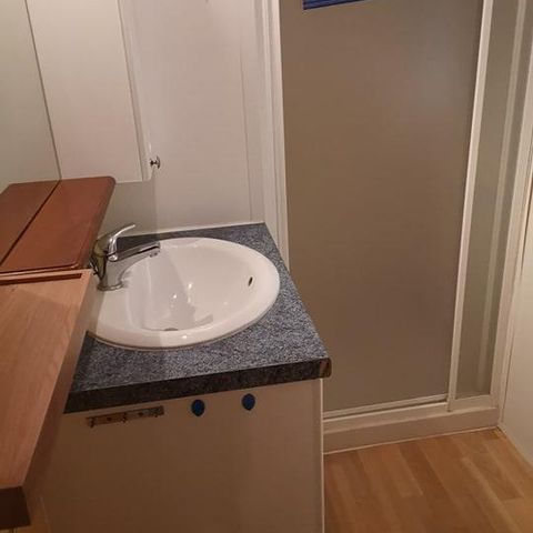 Mobilheim 4 Personen - Residenz Rubis Rouge + Klimaanlage + Geschirrspüler + Überdachte Terrasse