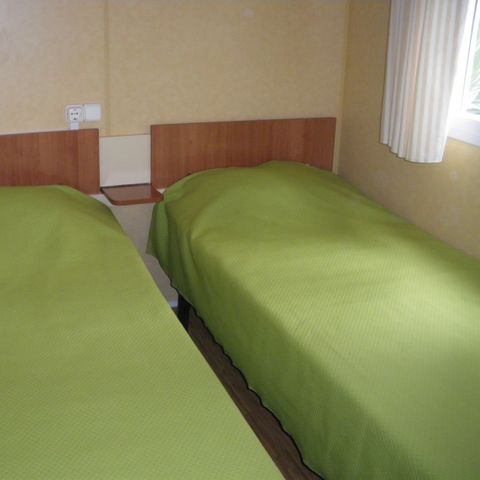 Mobilheim 6 Personen - Résidence de la FORÊT Geschirrspüler + Klimaanlage + Fernseher+ Überdachte Terrasse