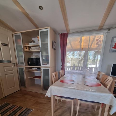 Mobilheim 4 Personen - 62 Résidence la cordylineÜberdachte Terrasse, Klimaanlage + Geschirrspüler