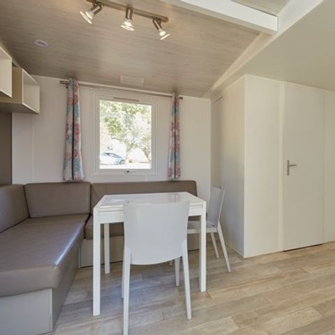Mobilheim 8 Personen - Comfort XL | 3 Zi. | 6/8 Pers. | Überdachte Terrasse | Klim.