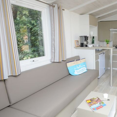 Mobilheim 8 Personen - Comfort XL | 3 Zi. | 6/8 Pers. | Überdachte Terrasse | Klim.