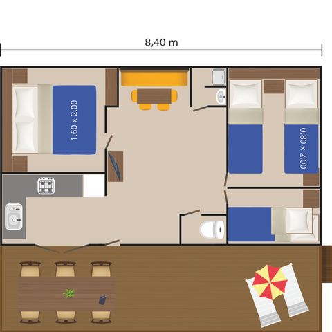 Mobilheim 5 personen - Mobilheim Malta
