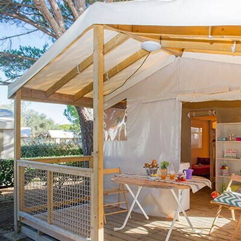 Zelt 5 Personen - Eco Lodge Zelt | 2 Zi. | 4/5 Pers. | Einfache Terrasse | Ohne Bad