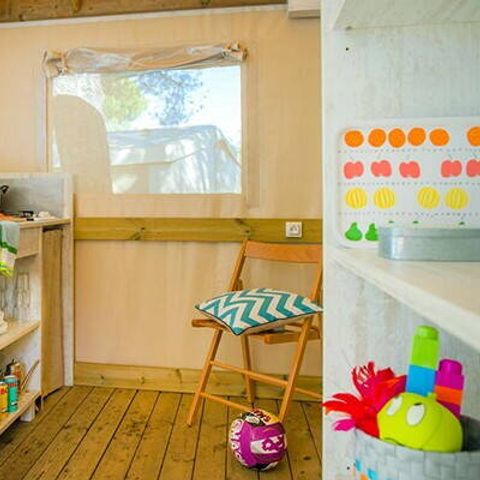 Zelt 5 Personen - Eco Lodge Zelt | 2 Zi. | 4/5 Pers. | Einfache Terrasse | Ohne Bad
