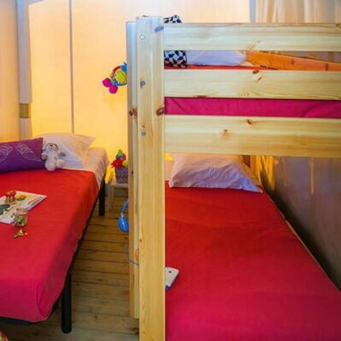 Zelt 5 Personen - Eco Lodge Zelt | 2 Zi. | 4/5 Pers. | Einfache Terrasse | Ohne Bad