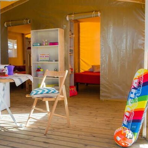 Zelt 5 Personen - Eco Lodge Zelt | 2 Zi. | 4/5 Pers. | Einfache Terrasse | Ohne Bad