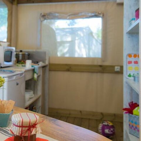 Zelt 5 Personen - Eco Lodge Zelt | 2 Zi. | 4/5 Pers. | Einfache Terrasse | Ohne Bad