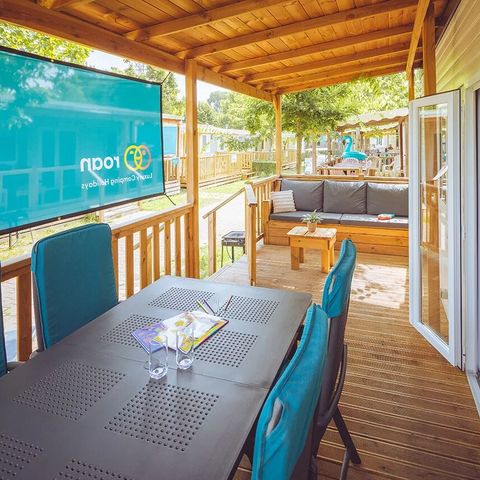 Mobilheim 6 personen - Mobilheim für 6 Personen – Premium mit 3 Schlafzimmern „Relax“ ohne Fernseher