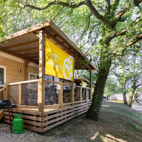 Mobilheim 6 Personen - Premium | 3 Zimmer | Kapazität 6 Personen | Lounge Terrasse | 1 Badezimmer | Klimaanlage | TV