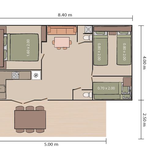 Mobilheim 4 Personen - Mobilheim Malta