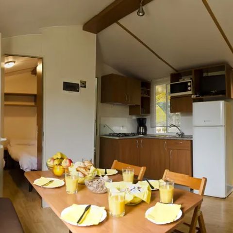 Mobilheim 7 Personen - Komfort 3 Schlafzimmer Lounge mit Geschirrspüler