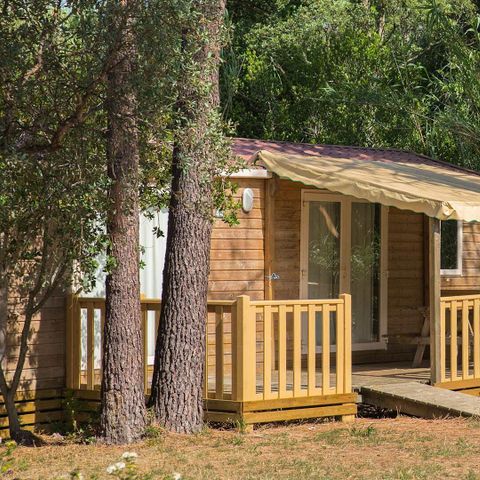 Mobilheim 6 Personen - 3 Zimmer 6 Personen Klimatisiert + TV (4 Erwachsene + 2 Kinder unter 12 Jahren max)