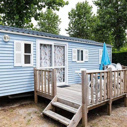 Mobilheim 6 personen - Classic | 2 Zi. | 4/6 Pers. | Nicht überdachte Hochterrasse | Klimaanlage