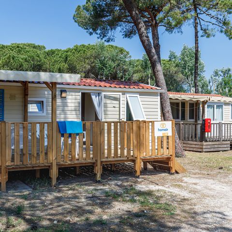 Mobilheim 6 personen - Comfort | 2 Zi. | 4/6 Pers. | Erhöhte Terrasse | Klim.