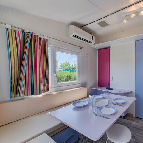 Mobilheim 6 personen - Comfort | 2 Zi. | 4/6 Pers. | Erhöhte Terrasse | Klim.