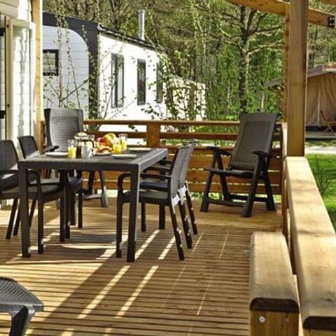 Mobilheim 6 Personen - Mobilheim | Premium Azure | 3 Zi. | 6 Pers. | Erhöhte Terrasse | Clim.