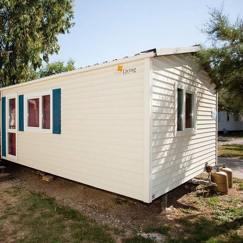 Mobilheim 6 Personen - Classic | 2 Zi. | 4/6 Pers. | Einfache Terrasse | Klima.
