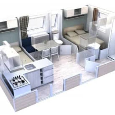 Mobilheim 4 personen - Amber 2 Schlafzimmer