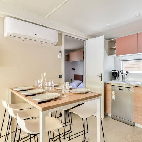 Mobilheim 6 personen - Mobilheim | Premium | 3 Schlafz. | 6 Pers. | Terrasse Lounge | Klimaanlage | TV