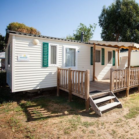 Mobilheim 6 personen - Classic XL | 3 Zi. | 6 Pers. | Erhöhte Terrasse | Klima.