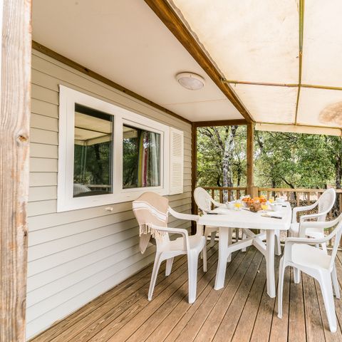 Mobilheim 6 personen - Classic | 2 Zi. | 4/6 Pers. | Einfache Terrasse