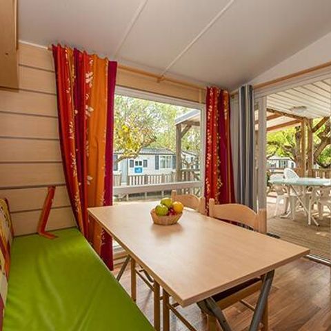 Mobilheim 4 Personen - Mobilheim | Classic | 2 Zi. | 4 Pers. | Einfache Terrasse | Klim.